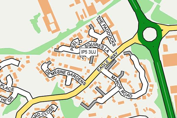 IP5 3UJ map - OS OpenMap – Local (Ordnance Survey)