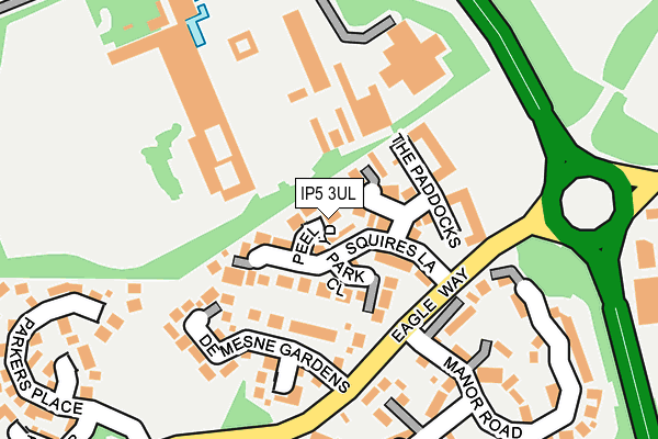 IP5 3UL map - OS OpenMap – Local (Ordnance Survey)