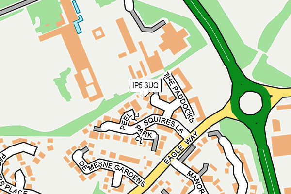 IP5 3UQ map - OS OpenMap – Local (Ordnance Survey)