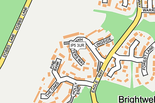 IP5 3UR map - OS OpenMap – Local (Ordnance Survey)