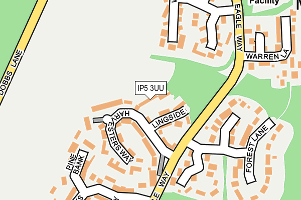 IP5 3UU map - OS OpenMap – Local (Ordnance Survey)