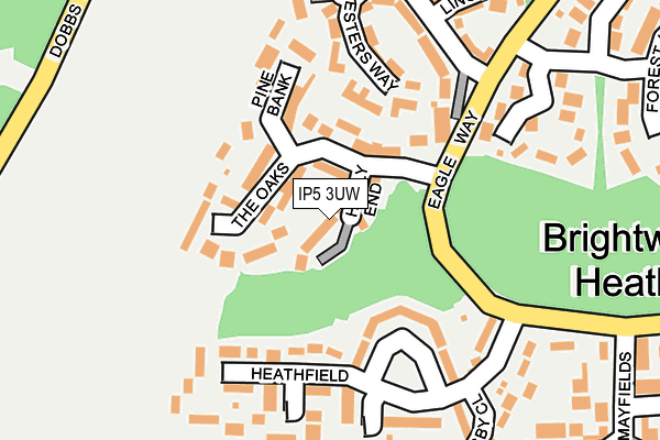 IP5 3UW map - OS OpenMap – Local (Ordnance Survey)