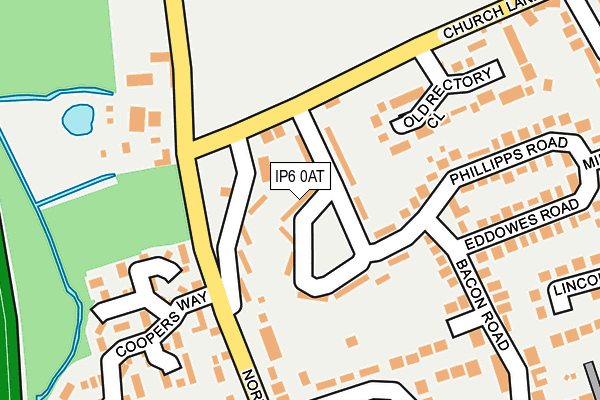 IP6 0AT map - OS OpenMap – Local (Ordnance Survey)