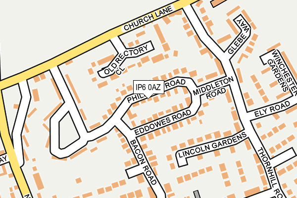 IP6 0AZ map - OS OpenMap – Local (Ordnance Survey)