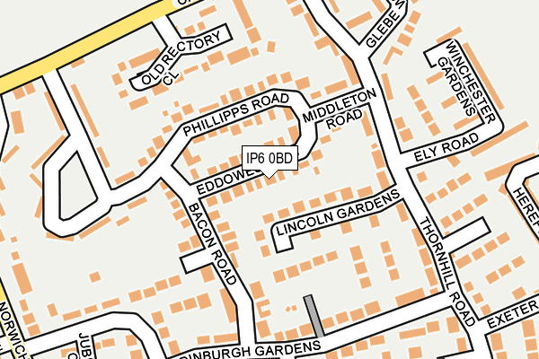 IP6 0BD map - OS OpenMap – Local (Ordnance Survey)