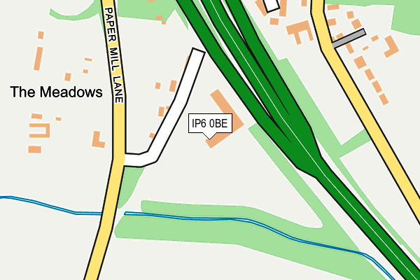 IP6 0BE map - OS OpenMap – Local (Ordnance Survey)