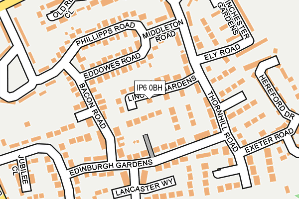 IP6 0BH map - OS OpenMap – Local (Ordnance Survey)