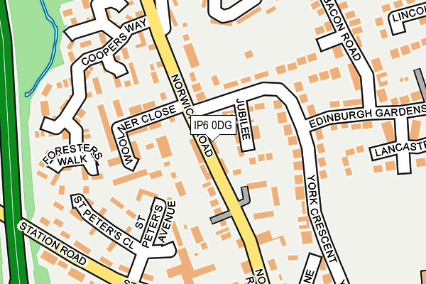 IP6 0DG map - OS OpenMap – Local (Ordnance Survey)