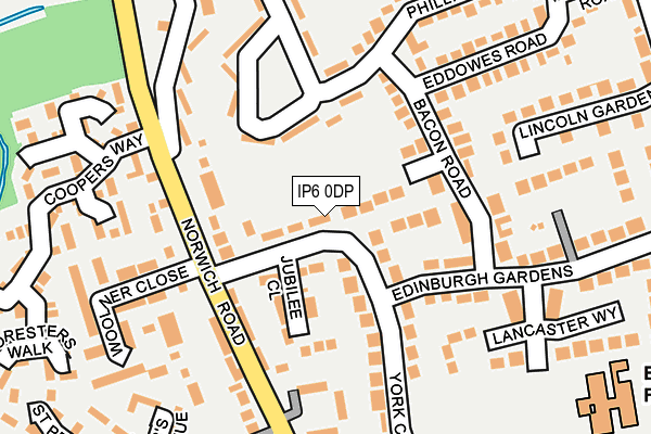 IP6 0DP map - OS OpenMap – Local (Ordnance Survey)