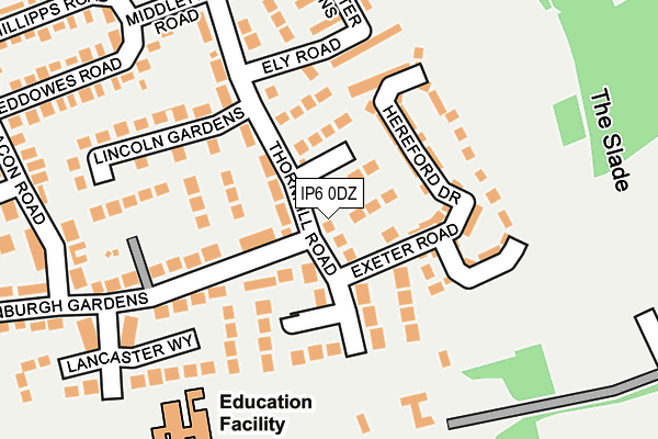 IP6 0DZ map - OS OpenMap – Local (Ordnance Survey)