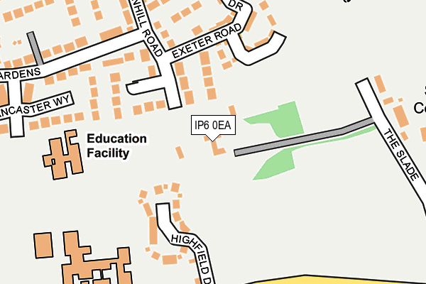 IP6 0EA map - OS OpenMap – Local (Ordnance Survey)