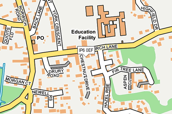 IP6 0EF map - OS OpenMap – Local (Ordnance Survey)