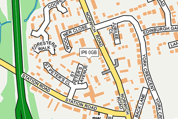 IP6 0GB map - OS OpenMap – Local (Ordnance Survey)