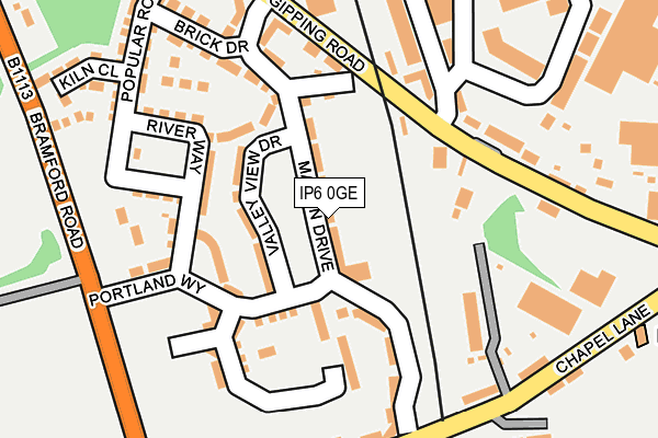 IP6 0GE map - OS OpenMap – Local (Ordnance Survey)