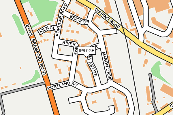 IP6 0GF map - OS OpenMap – Local (Ordnance Survey)