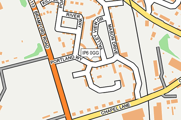 IP6 0GG map - OS OpenMap – Local (Ordnance Survey)