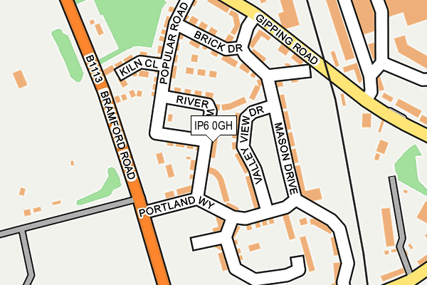 IP6 0GH map - OS OpenMap – Local (Ordnance Survey)