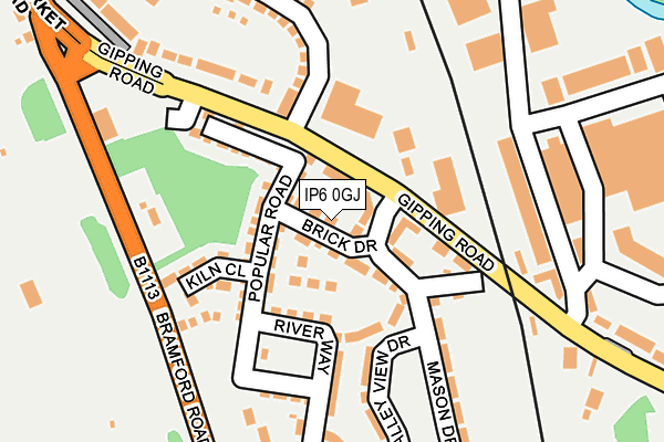 IP6 0GJ map - OS OpenMap – Local (Ordnance Survey)