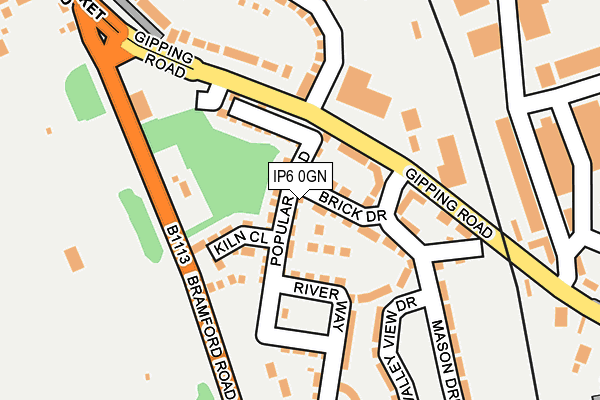 IP6 0GN map - OS OpenMap – Local (Ordnance Survey)