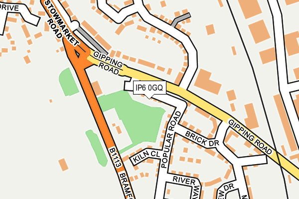 IP6 0GQ map - OS OpenMap – Local (Ordnance Survey)