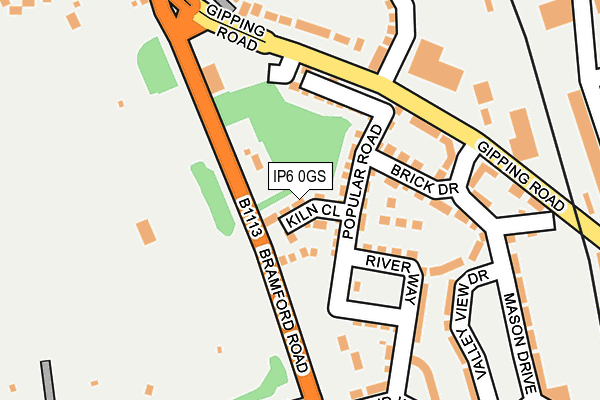 IP6 0GS map - OS OpenMap – Local (Ordnance Survey)