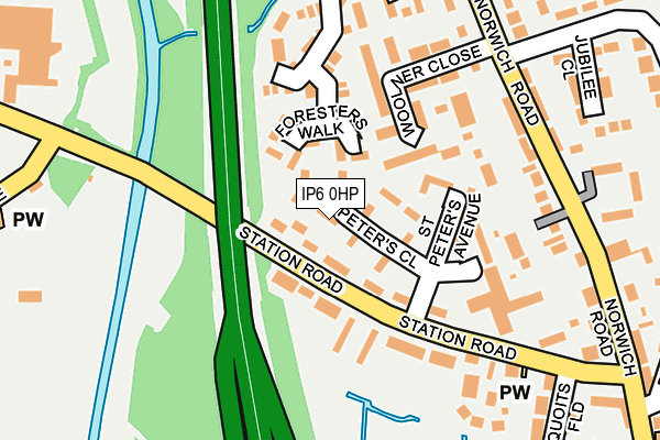 IP6 0HP map - OS OpenMap – Local (Ordnance Survey)