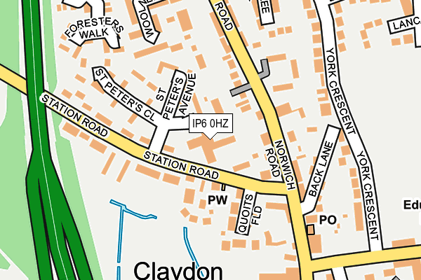 IP6 0HZ map - OS OpenMap – Local (Ordnance Survey)