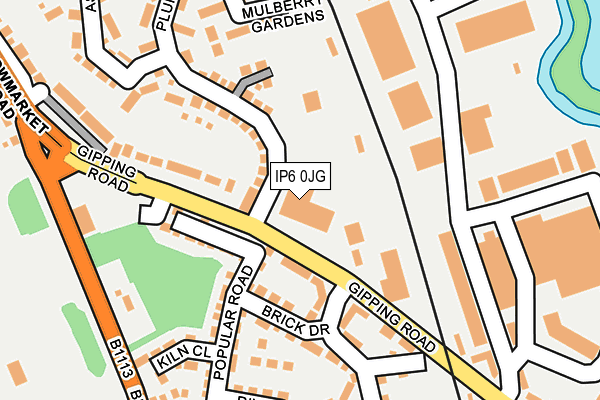 IP6 0JG map - OS OpenMap – Local (Ordnance Survey)