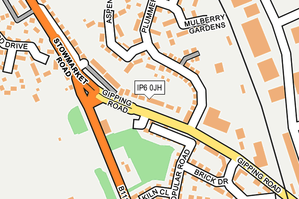 IP6 0JH map - OS OpenMap – Local (Ordnance Survey)