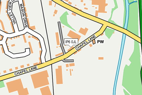 IP6 0JL map - OS OpenMap – Local (Ordnance Survey)