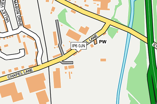 IP6 0JN map - OS OpenMap – Local (Ordnance Survey)