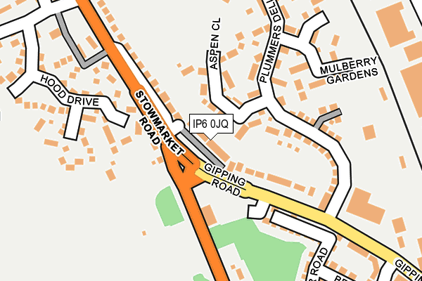 IP6 0JQ map - OS OpenMap – Local (Ordnance Survey)