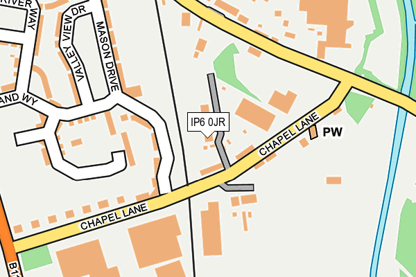 IP6 0JR map - OS OpenMap – Local (Ordnance Survey)