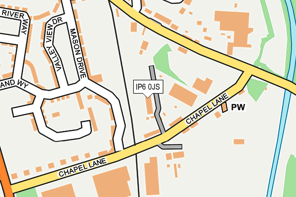 IP6 0JS map - OS OpenMap – Local (Ordnance Survey)