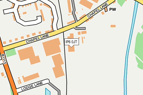 IP6 0JT map - OS OpenMap – Local (Ordnance Survey)