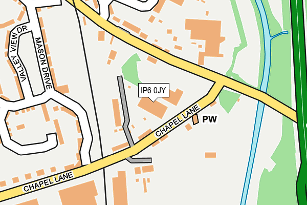 IP6 0JY map - OS OpenMap – Local (Ordnance Survey)