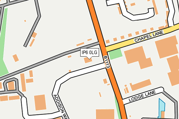 IP6 0LG map - OS OpenMap – Local (Ordnance Survey)