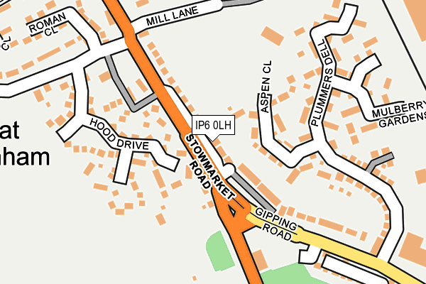 IP6 0LH map - OS OpenMap – Local (Ordnance Survey)