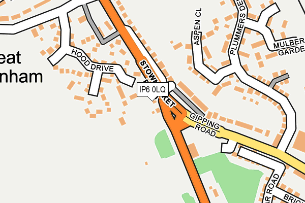 IP6 0LQ map - OS OpenMap – Local (Ordnance Survey)