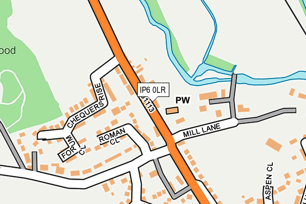 IP6 0LR map - OS OpenMap – Local (Ordnance Survey)