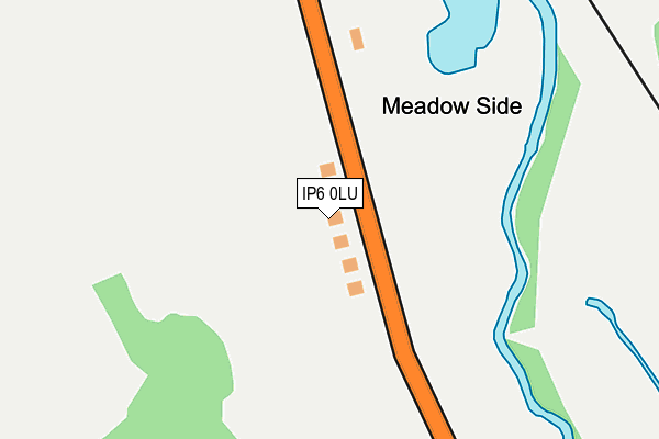 IP6 0LU map - OS OpenMap – Local (Ordnance Survey)