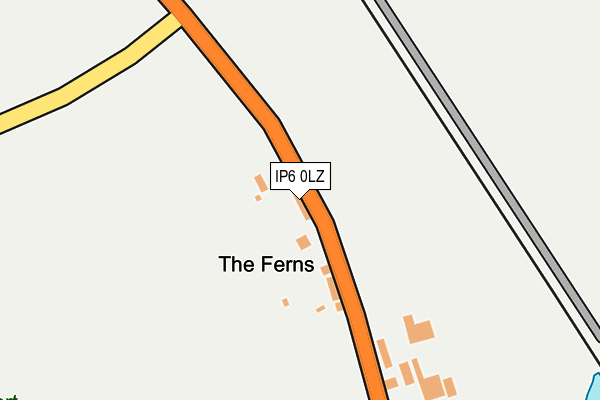 IP6 0LZ map - OS OpenMap – Local (Ordnance Survey)