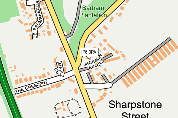 IP6 0PA map - OS OpenMap – Local (Ordnance Survey)