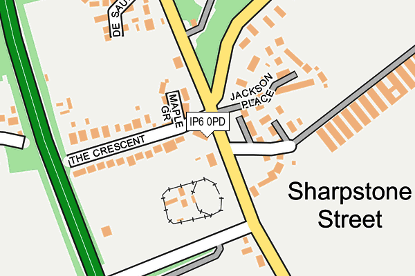 IP6 0PD map - OS OpenMap – Local (Ordnance Survey)