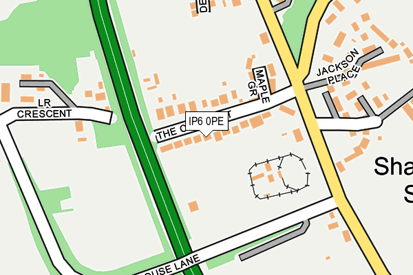 IP6 0PE map - OS OpenMap – Local (Ordnance Survey)