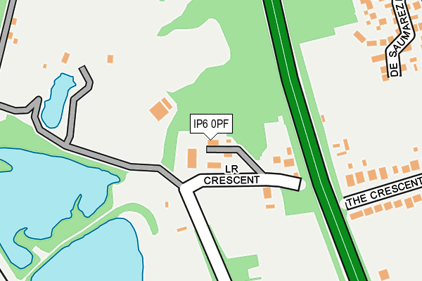 IP6 0PF map - OS OpenMap – Local (Ordnance Survey)