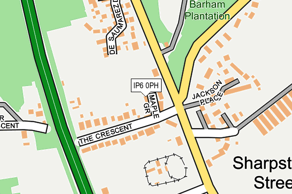 IP6 0PH map - OS OpenMap – Local (Ordnance Survey)