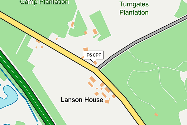 IP6 0PP map - OS OpenMap – Local (Ordnance Survey)