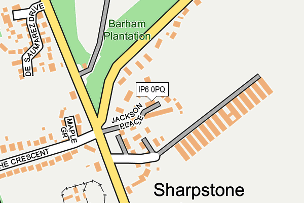 IP6 0PQ map - OS OpenMap – Local (Ordnance Survey)