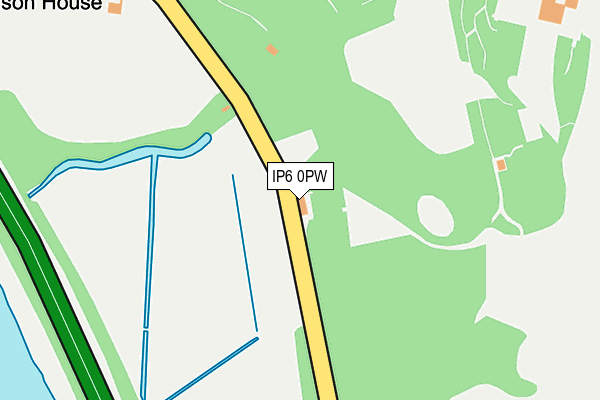 IP6 0PW map - OS OpenMap – Local (Ordnance Survey)